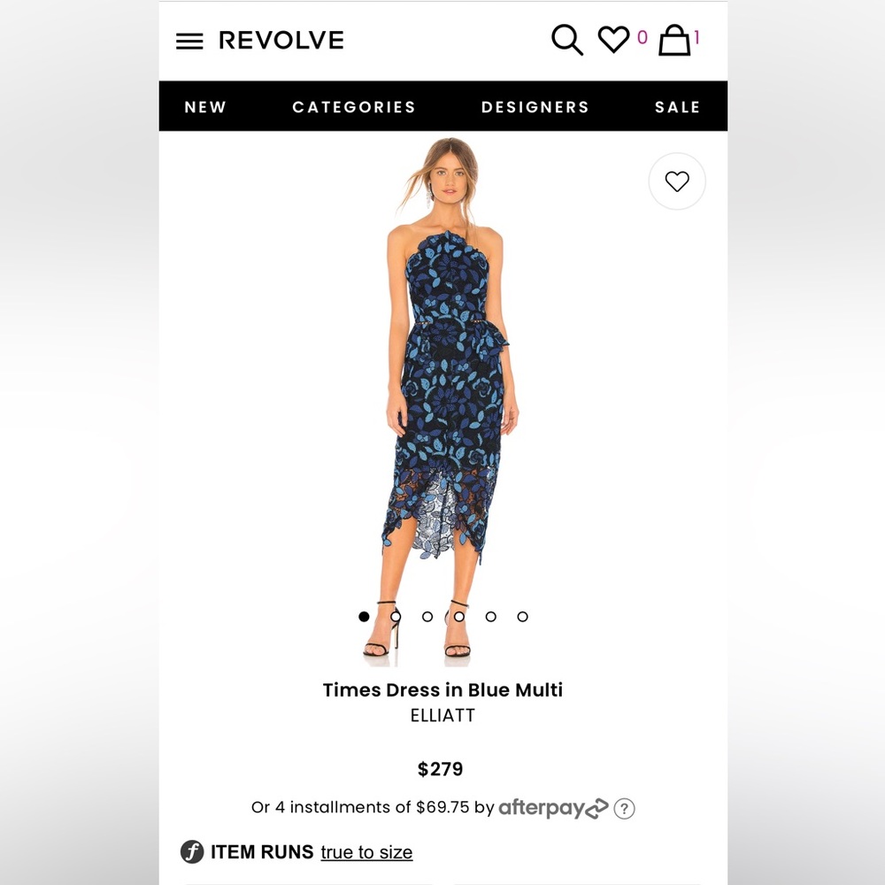 Times Dress in Blue Multi
ELLIATT size- M